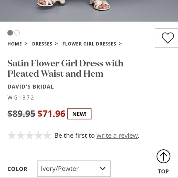 David's Bridal flower girl dress - Picture 6 of 7